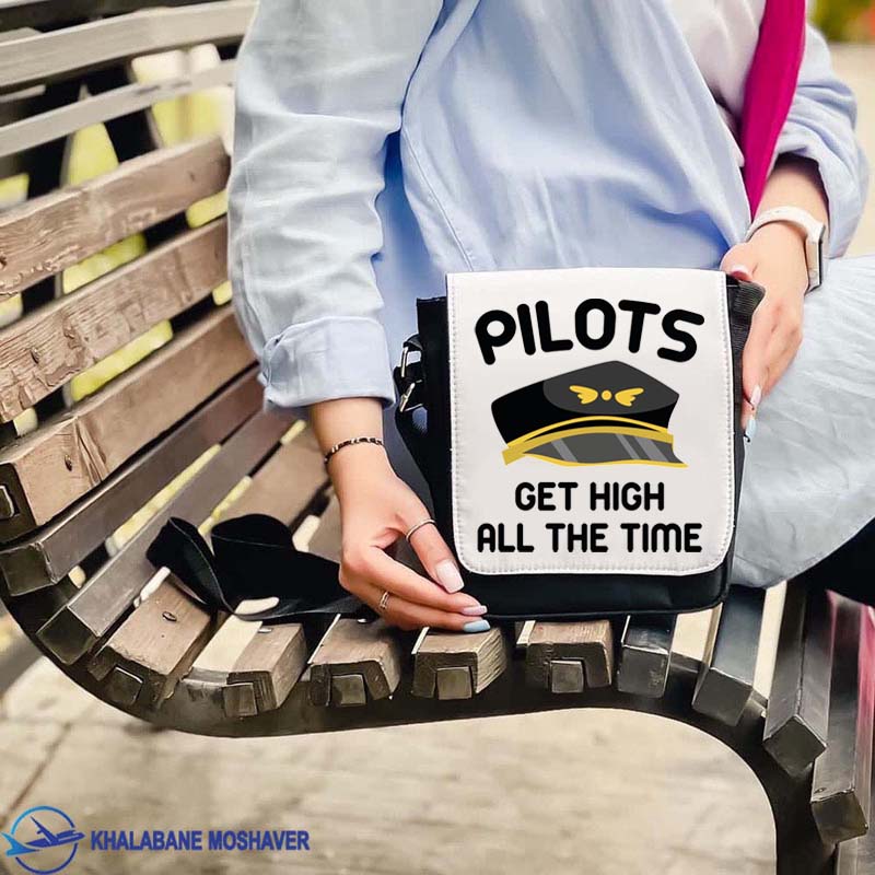 کیف شانه خلبانی طرح Pilots get high
