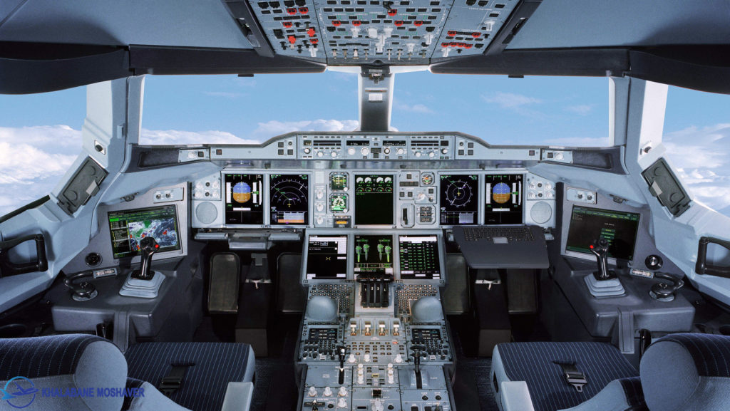 نمای داخل کابین airbus A380
