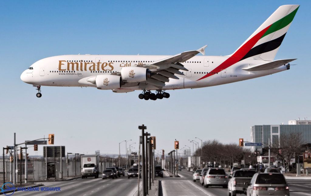 لندینگ هواپیمای ایرباس A380
