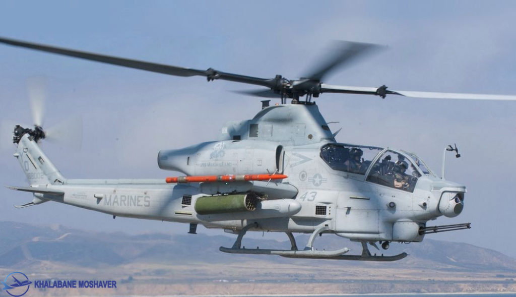بالگرد کبری مدل AH-1Z مناسب برای استفاده در نیروی دریایی