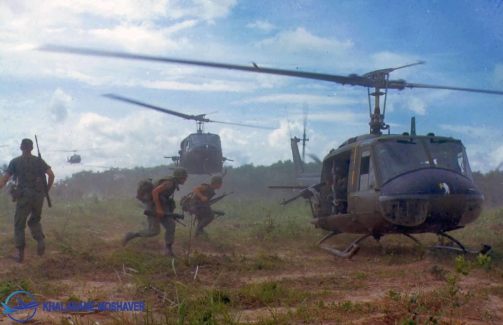 استفاده از بالگرد های چند منظوره 205 در جنگ ویتنام