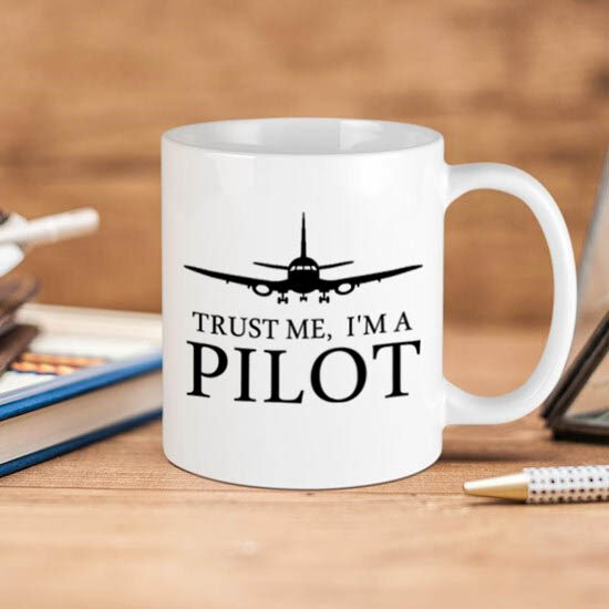ماگ خلبانی طرح trust me i'm a pilot