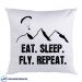 کاور کوسن طرح Eat Sleep Fly