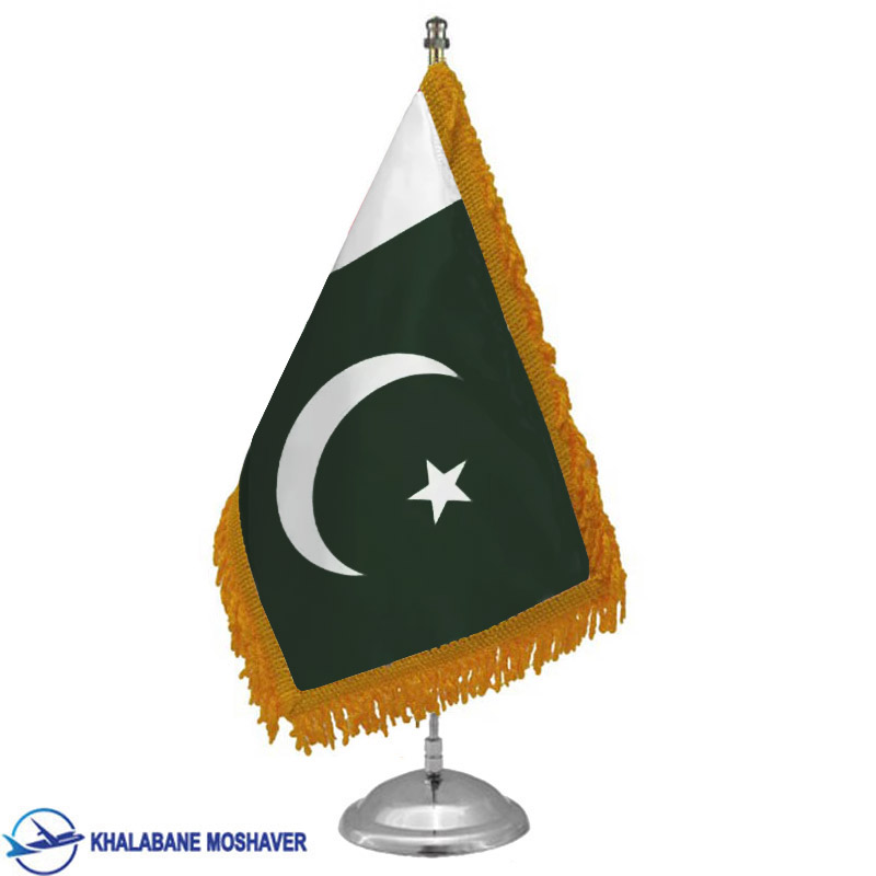 پرچم پایه فلزی کشور پاکستان