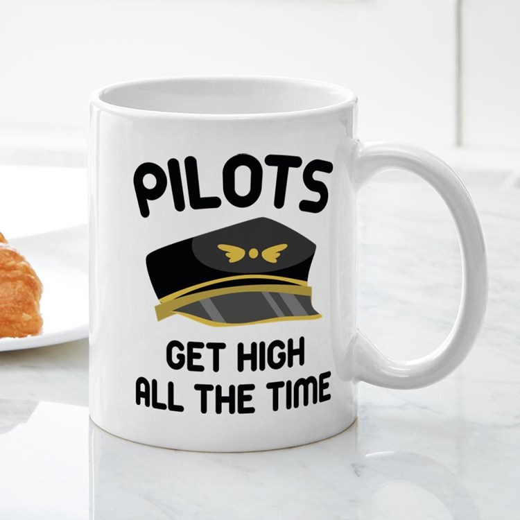 ماگ خلبانی طرح pilot get high