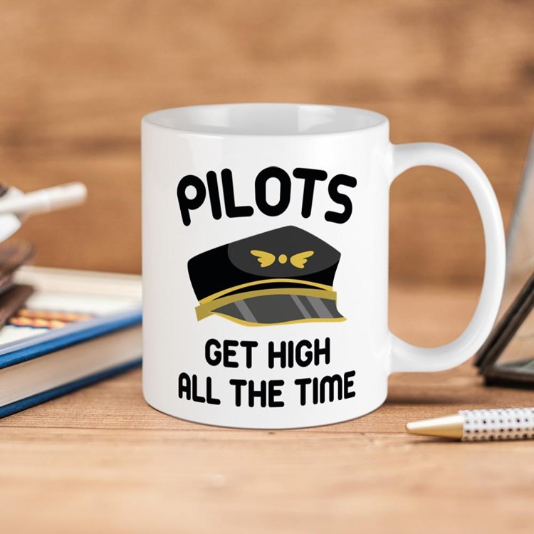 ماگ هوانوردی طرح pilots get high