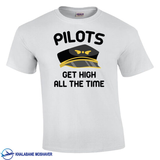 تیشرت خلبانی طرح Pilots get high