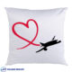 کاور کوسن طرح Red heart