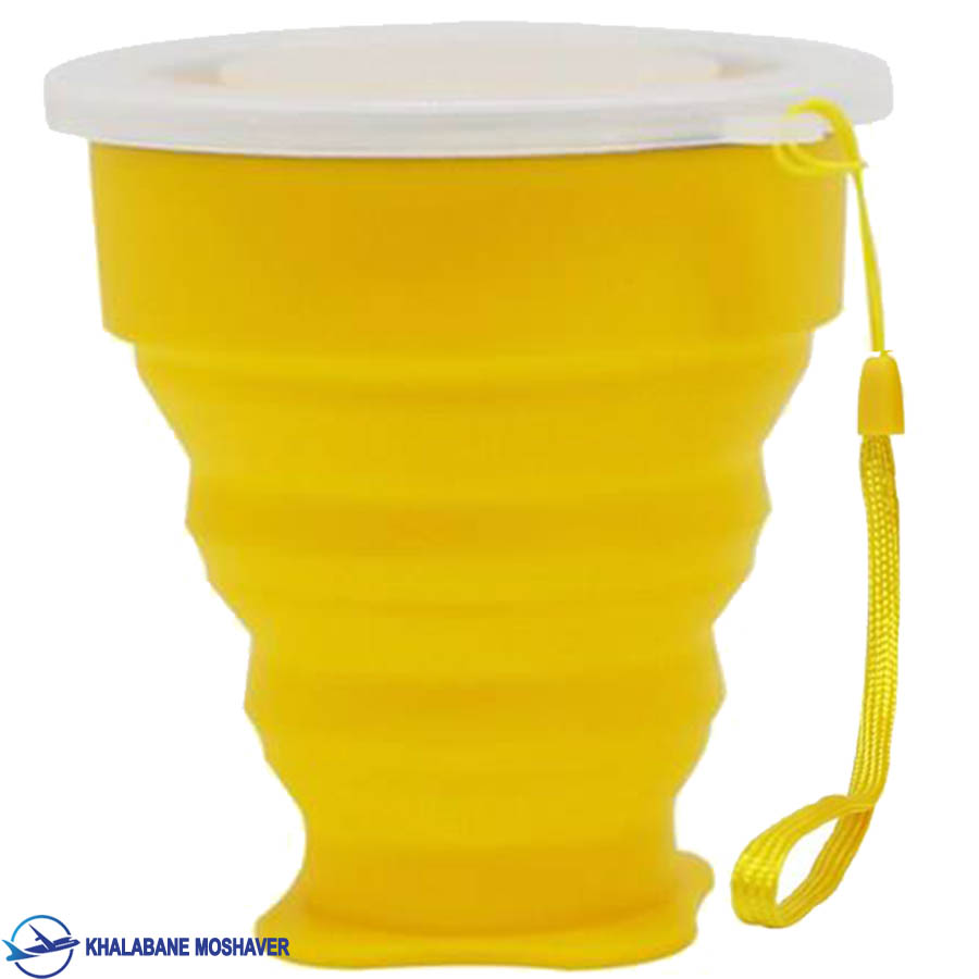لیوان سیلیکونی زرد لیوان سیلیکونی زرد