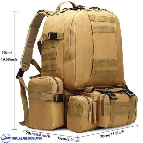 کوله پشتی تاکتیکال 4 تکه خاکی امریکایی