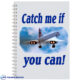 دفترچه یادداشت خلبانی با طرح Catch me