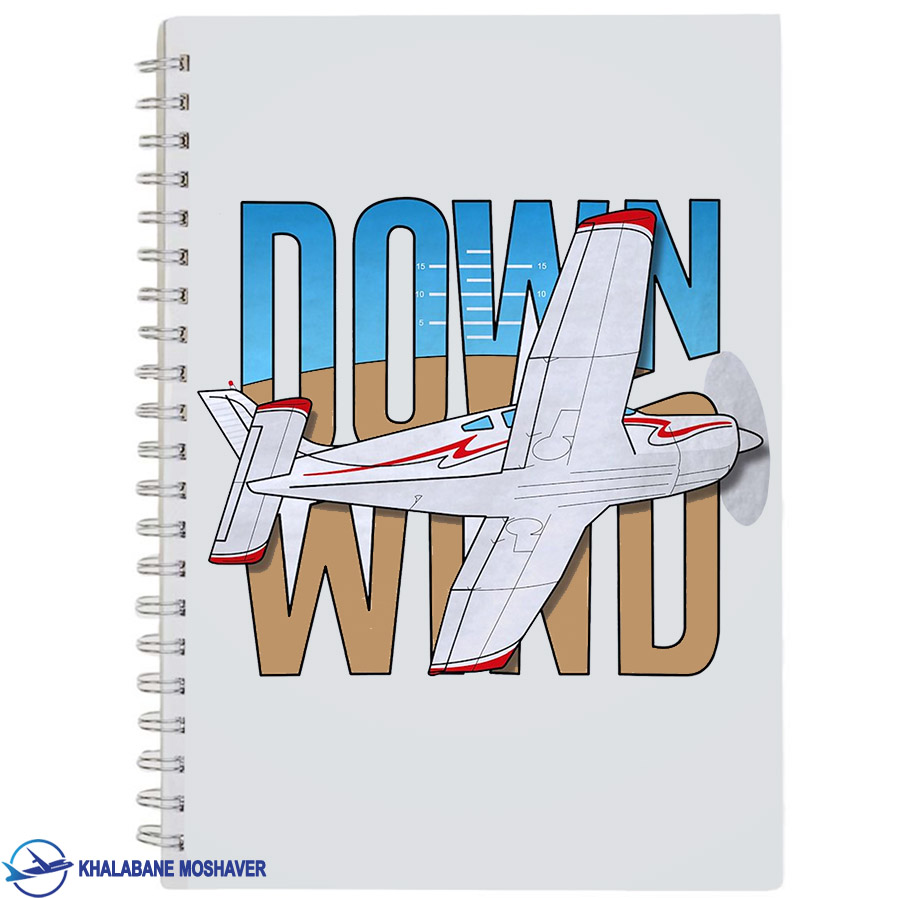 دفترچه یادداشت خلبانی با طرح Downwind