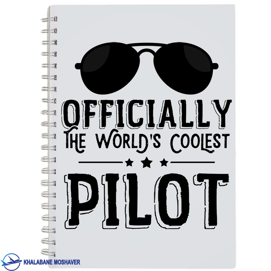 دفترچه یادداشت خلبانی با طرح coolest pilot