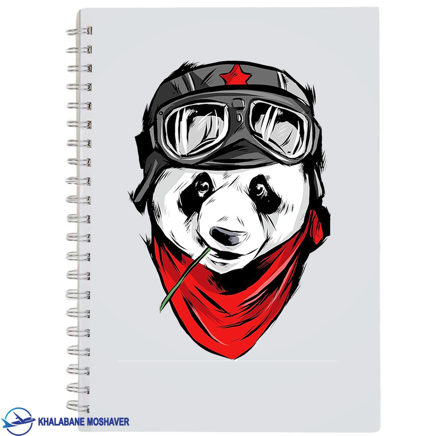 دفترچه یادداشت خلبانی با طرح پاندای خلبان