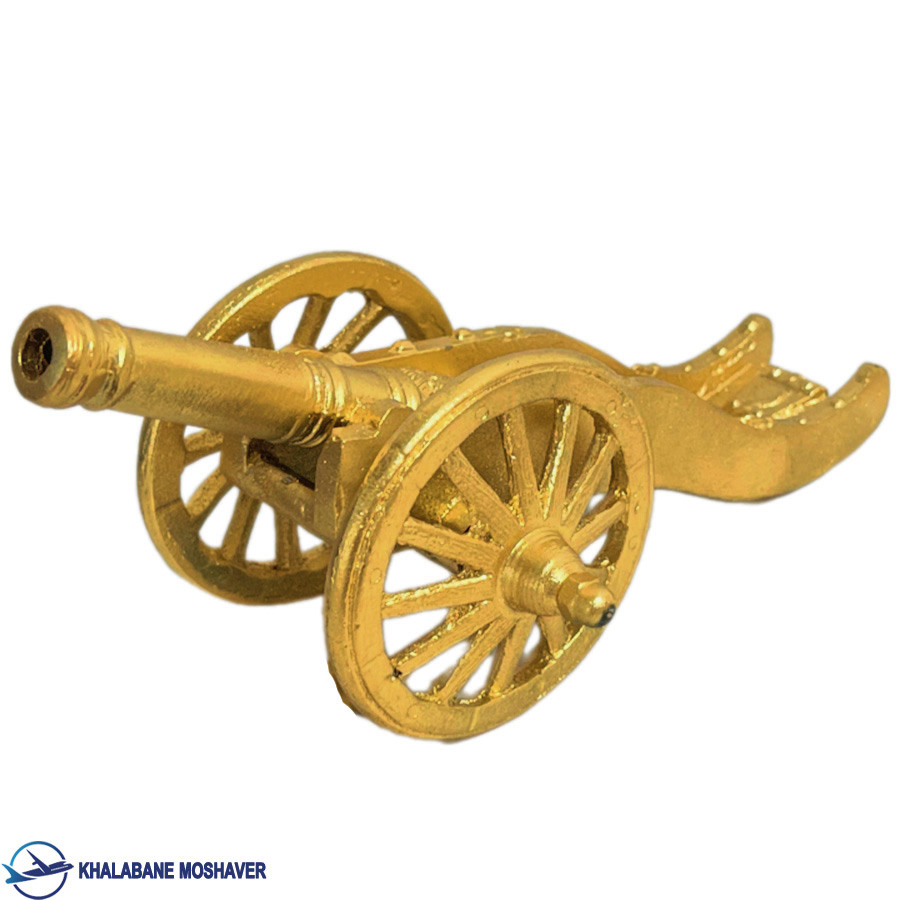 ماکت توپ فلزی نظامی طلایی 28 ساتی