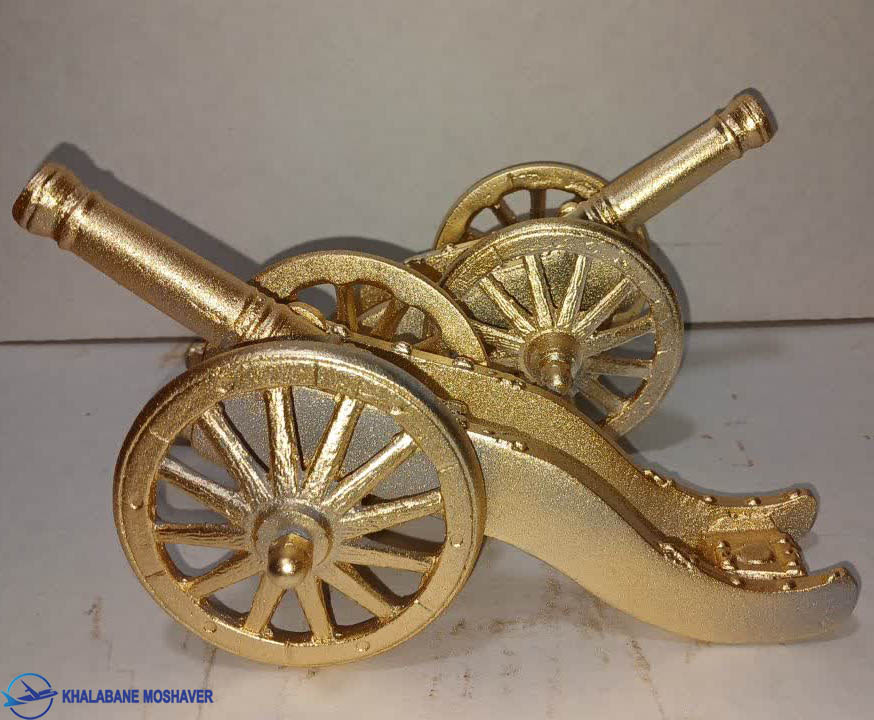 ماکت توپ نظامی طلایی