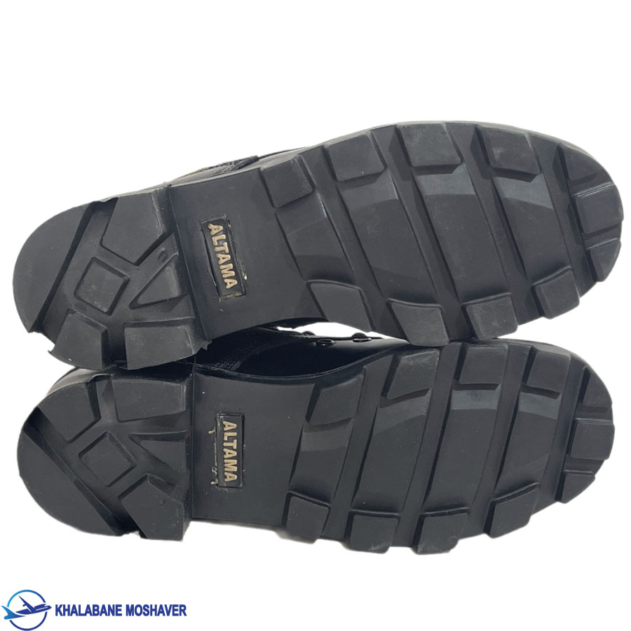 پوتین خلبانی مشکی بغل سبز