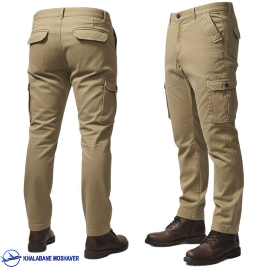 شلوار شش جیب آلفا خاکی
