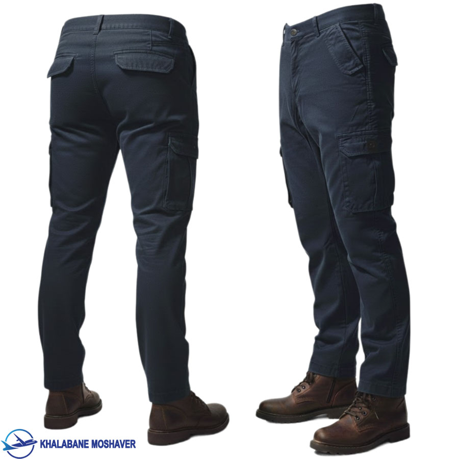 شلوار شش جیب آلفا سورمه ای