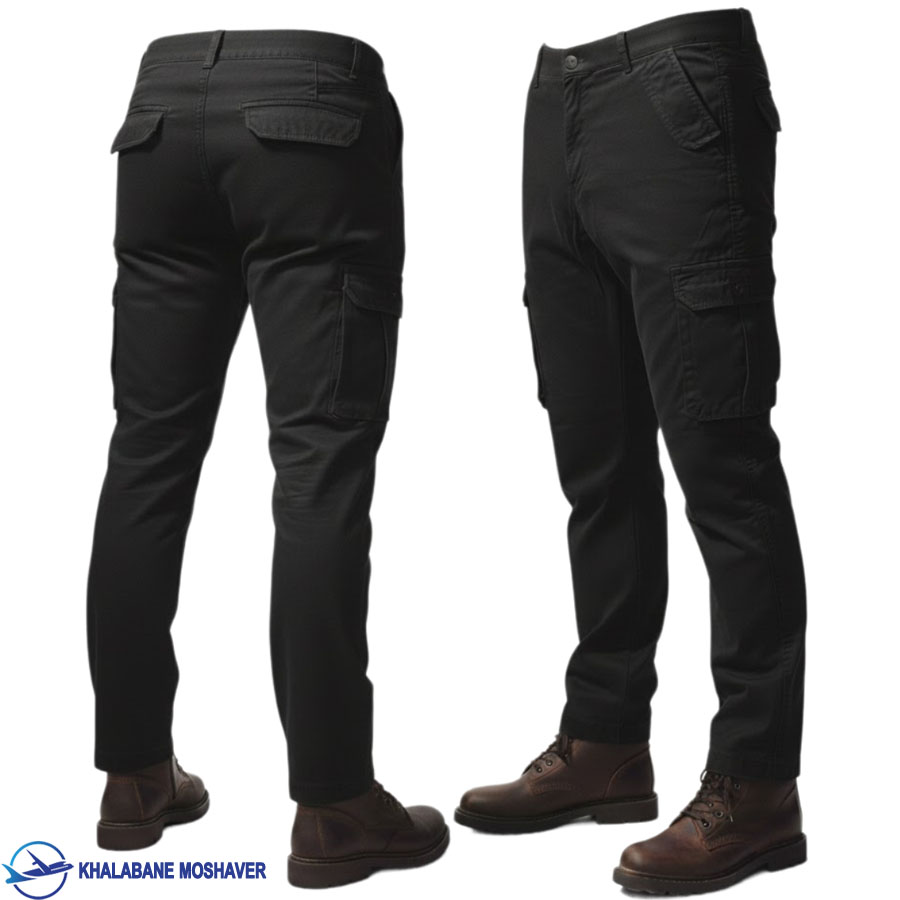 شلوار شش جیب آلفا مشکی