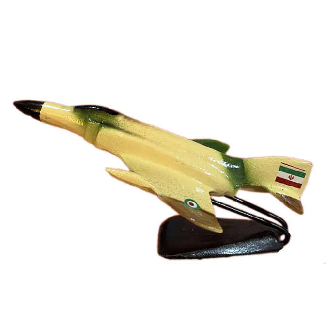 ماکت جنگنده F4 استتار خاکی فلزی 12 سانتی