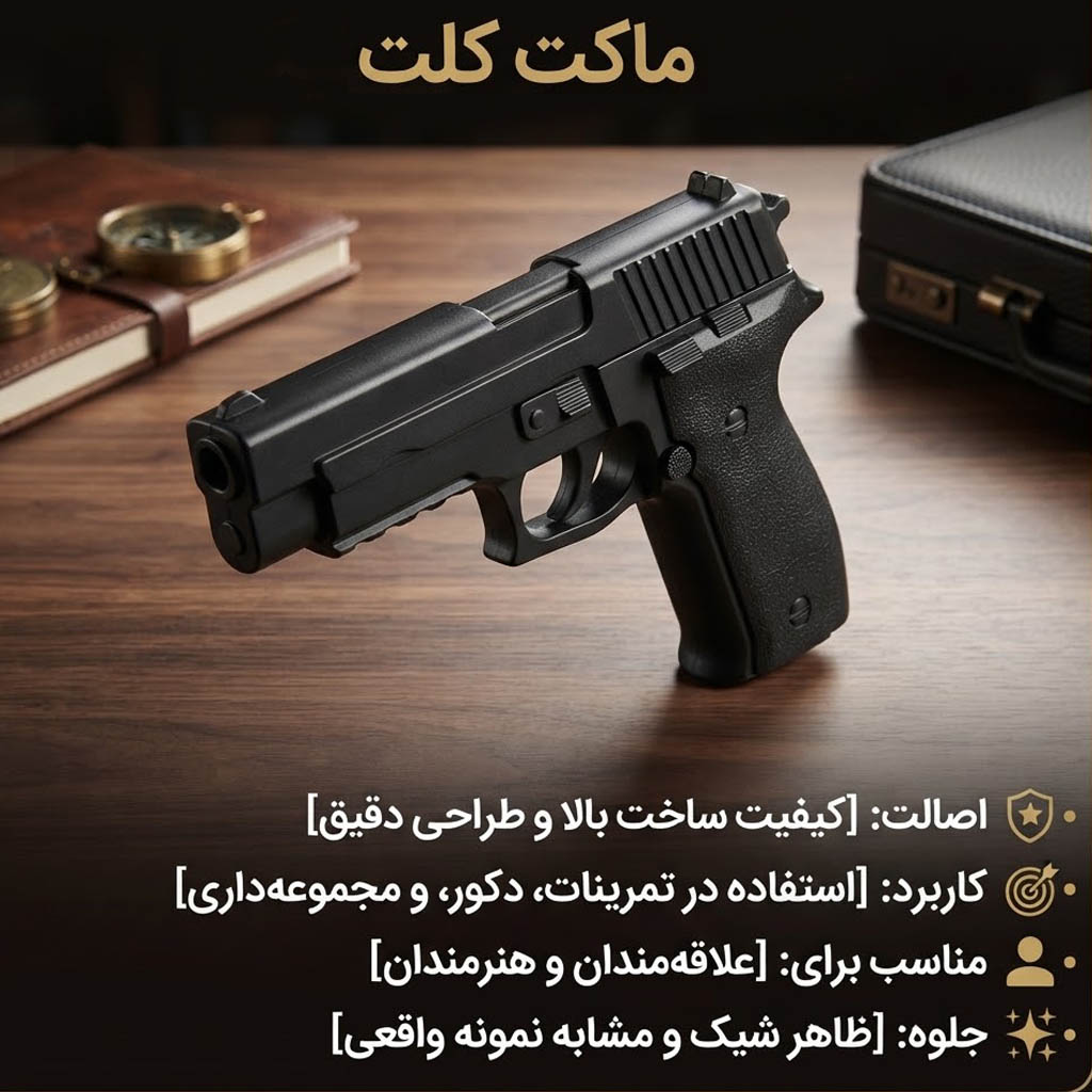 ماکت اسلحه کلت کمری زیگزاور